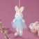 Soft toy "Bunny in a dress" on a suspension, 16 cm, color mix