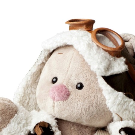 Soft toy "Bunny mi in a pilot jacket", 32 cm-4