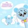 Musical toy "Funny Mishutka", sound, light, blue color