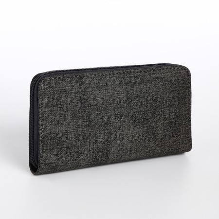 Women's wallet with lightning, gray color-1