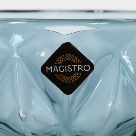 Glass Glass Magistro "Cruise", 350 ml, d = 12 cm, blue color-10