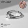 The ring "Classic" is the crystal minimalistic, the color is white in silver, dimensionless