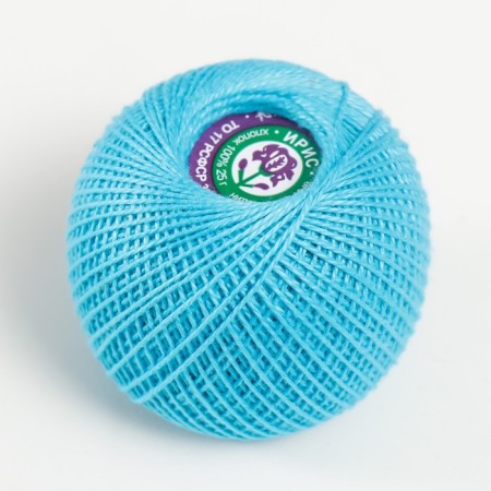 Knitting threads "Iris" 150m/25g 100% Merusirized cotton color 3106-1