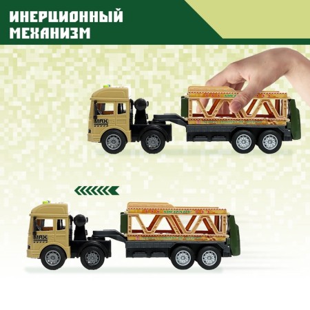 The inertial “Army” truck is transformed, light, sound-3