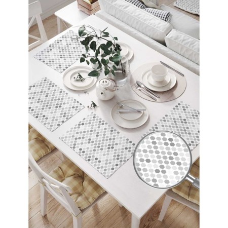 A set of napkins for setting the table “Figure changes”, rectangular, size 32x46 cm, 4 pcs-1