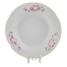 Board Cmielow Camellia Camelia “Pale Rose, Gold Gold”, D = 22.5 cm