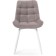 Stool on a chelsea metal -steamer spinning, metal/velor, white/latte 49x50x84 cm