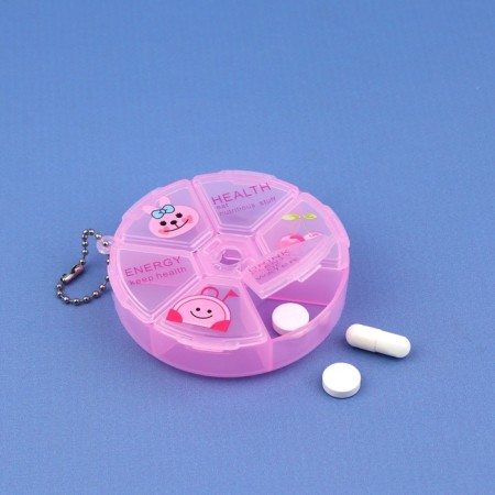 Air man, with a chain, d = 8 × 2 cm, 6 sections, pink color-1