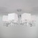 Alma chandelier, 8x40W E14, chromium color