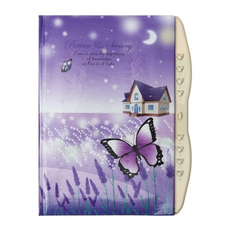 Notebook Gift Book on the castle, A6+, 48 sheets, line, "Butterfly", mix-6