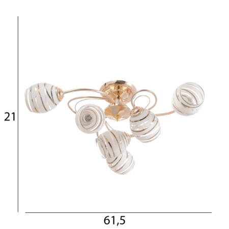 Venda chandelier 6x40W E27 Gold Model: 2800089-9