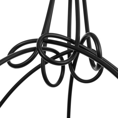 Chandelier "Knot" E27 5x40W black 54x54x40 cm-5