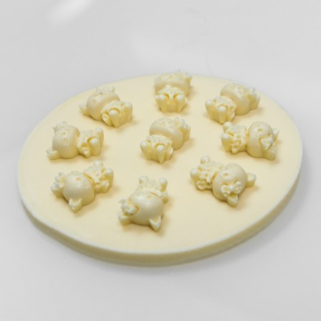 Mold silicone "cats" 1.9x1.4x1.2 cm-3