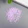 Glass 8/0 "Marshmallow. Matte. Glycinia" 10 grams