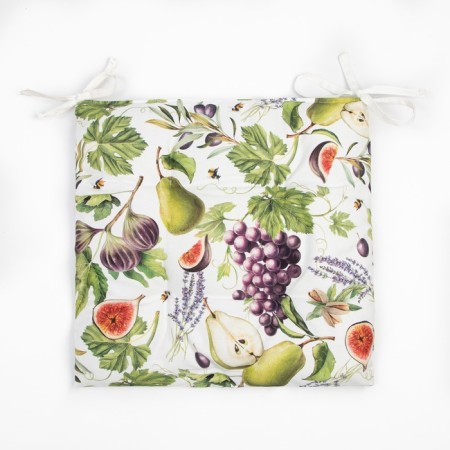 Siddle for a chair "Ethel" Fruit Garden 42x42cm, 100% cotton, 190 g/m2-5