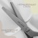 Scissors "Wave", 9 ", 23 cm, step - 5 mm, black color