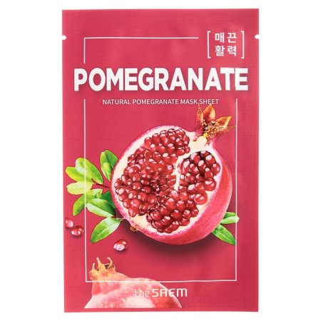 Facial face mask The Saem Natural Mask Sheet Pomegranate, 21 ml