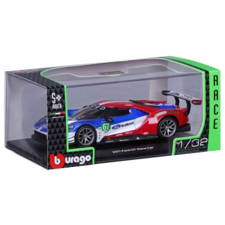 Racing machine BBURAGO 2017 Ford GT, DIE-CAST, 1:32, red-blue color-11