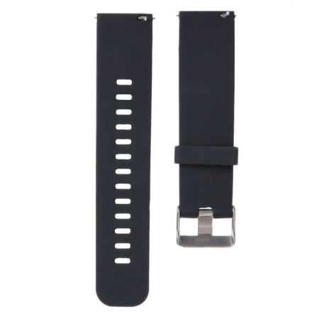 22 mm watch strap, with quick-detachable studs, silicone, L-21.5 cm, black-2