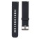 22 mm watch strap, with quick-detachable studs, silicone, L-21.5 cm, black