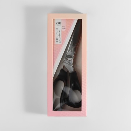Scissors "Wave", 9 ", 23 cm, step - 3 mm, black color-5