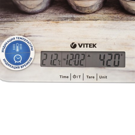 Kitchen Libra Vitek VT-2429, electronic, up to 5 kg, drawing "Berries"-2