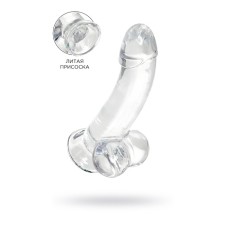 Реалистичный фаллоимитатор A-Toys by Toyfa Cryst, TPE, прозрачный, 15 см