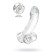 Realistic phallimitator A-Toys By Toyfa Cryst, TPE, Transparent, 15 cm
