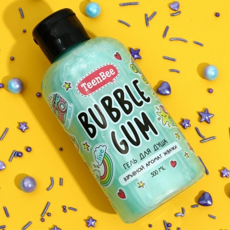 Shower gel, moisturizing, 300 ml, gum aroma, teenbee-1