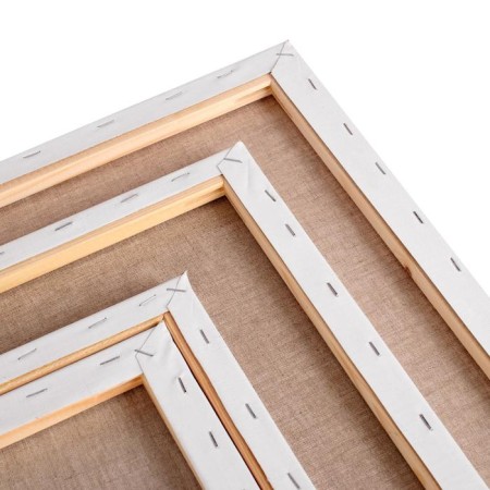 Set of canvases on a subframe, flax 100%, 4 pieces (25 × 35, 30 × 40, 40 × 50, 50 × 60 cm), medium -grained, 400 g/m2-7