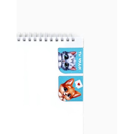Magnetic bookmarks 2 pcs, 4x4cm, on the substrate "The most beautiful"-1