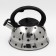 A kettle with a stainless steel whistle of a “peas” shares, 2.8 liters, chrome -colored color