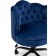 Computer chair Helen metal/velor, black/blue 61x61x83 cm