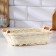 Basket with handles, 14 × 19 × 5 cm, rattan