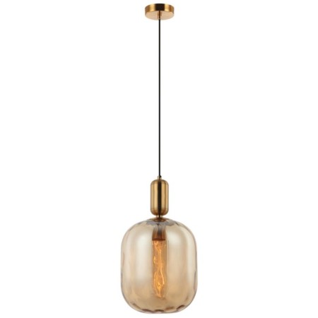 Suspended lamp Base 1xe27 40W, size 25x25x48-150 cm, bronze color