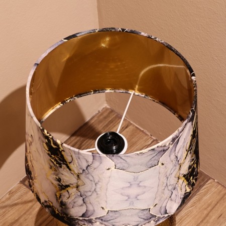 Tesla desktop lamp 1x60W, E27 golden 35x35x50 cm-6