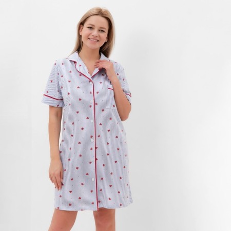 Homemade dress, blue/red color, size 52-1