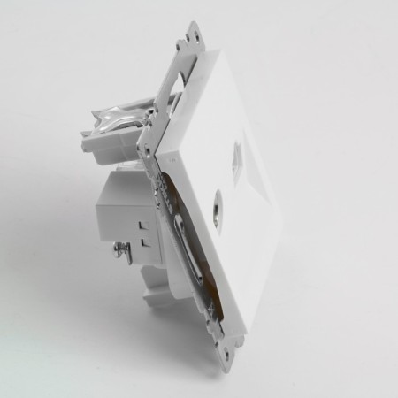 ROSET TV + computer RJ-45 (mechanism), Stekker series Catherine, White, GLS00-7106-01-2