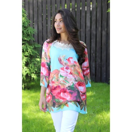 Female blouse, size 42, pink color-5
