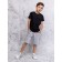 T -shirt for a boy, height 116 cm, black color