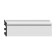 Skirting shock -resistant white 80x13x2000mm