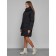 Coat insulated winter female, size 48, black color