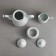 Tea Service "Carmen", 17 objects: cream 350 ml, 6 cups 200 ml, kettle 1.5 l, sugar tower 300 ml, 6 Smascher, porcelain, Iran