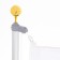 Street Flagste with flag, 7.5 m, d-5 cm, flag 90 x 150 cm