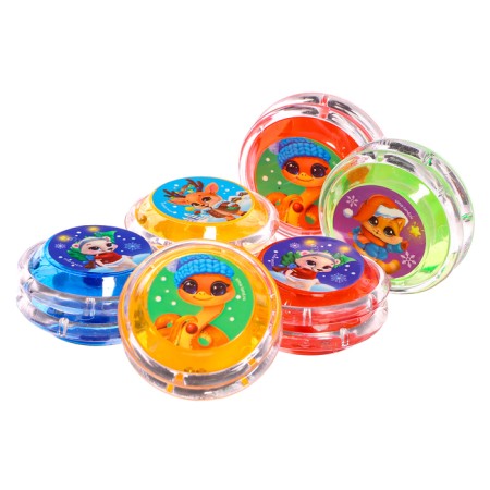Yo-yo "Merry New Year" snake, d = 5.5 cm-4