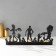 Summary Metal for 5 candles "Halloween. The rebels" black 17.8x29.5x6 cm