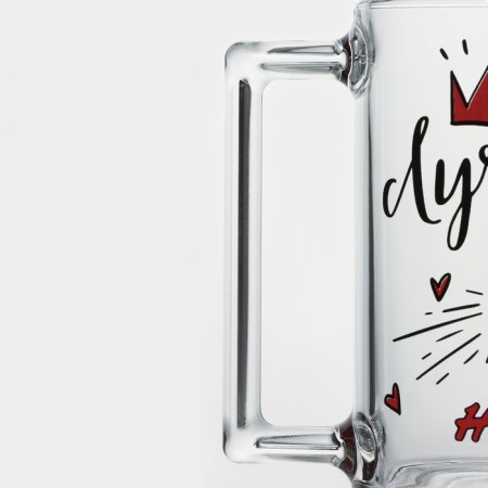 Glass mug "Fitness. Best mom ", 320 ml-2