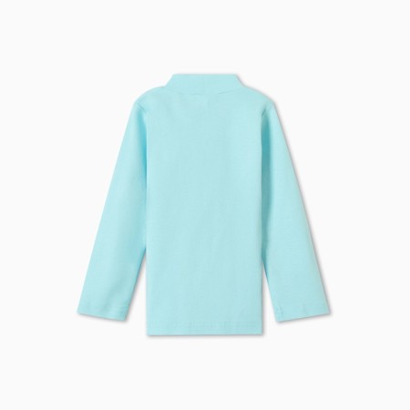 Turtleneck for girls, turquoise color, height 116 cm-3