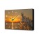 Carting clock is wall-mounted, interior "sunset", smooth move, 57 x 35 x 4 cm