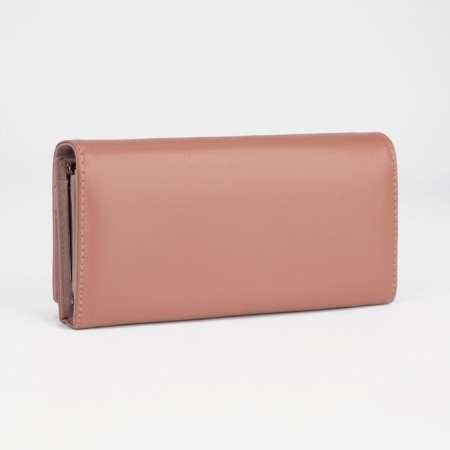 Women's wallet on magnets, pink color-1